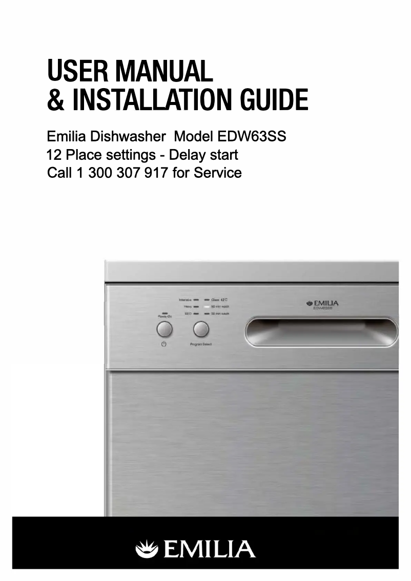 Imagen de la primera página del manual del dispositivo EDW63W