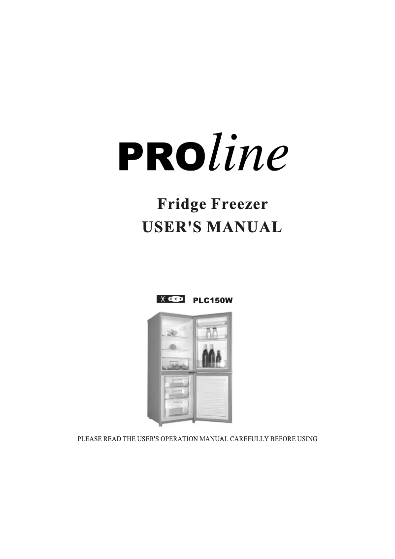 Page n°1 - Manuel utilisateur Proline PLC150W