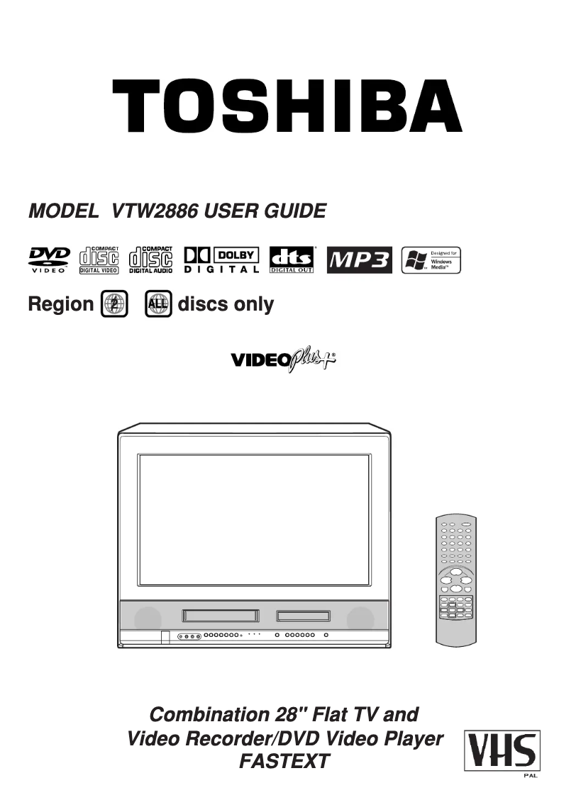 Page 1 de la notice Manuel utilisateur Toshiba VTW2886