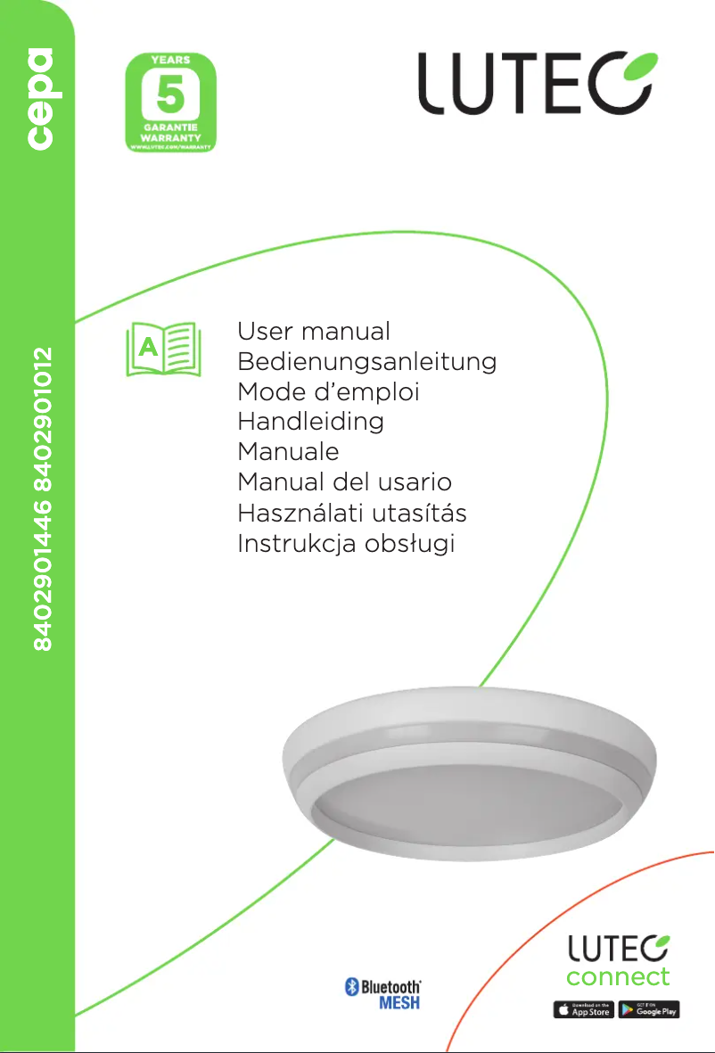 Page n°1 - Manuel utilisateur Lutec Cepa
