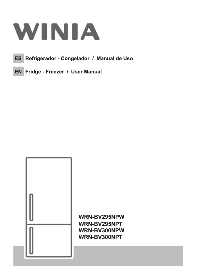 Page n°1 - Manuel utilisateur Winia WRN-BV300NPT