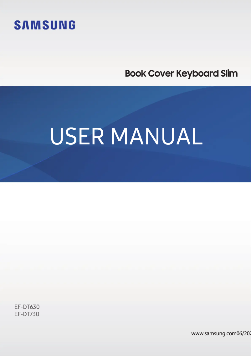 Page n°1 - Manuel utilisateur Samsung EF-DT630