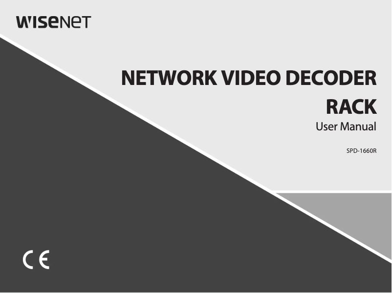 Página 1 del manual Manual de usuario Hanwha SPD-260B
