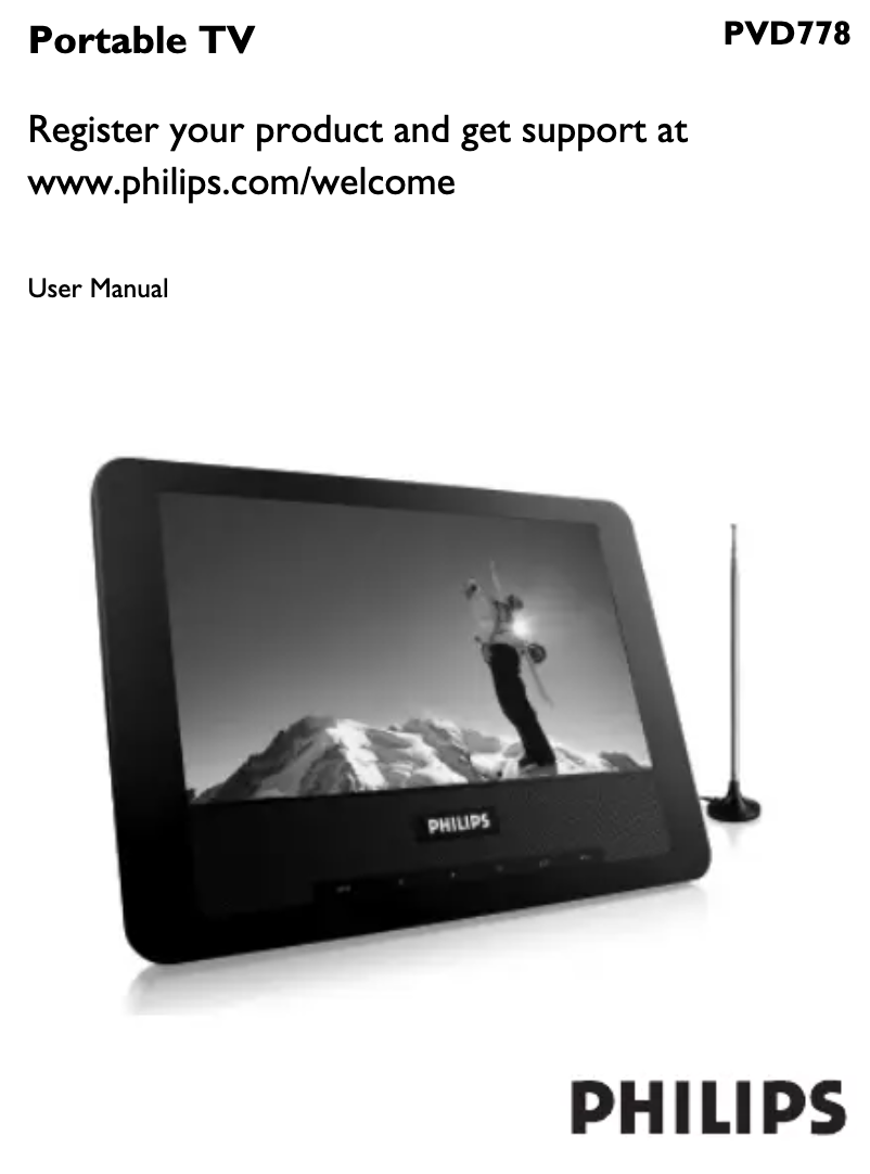 Página 1 del manual Manual de usuario Philips PVD778