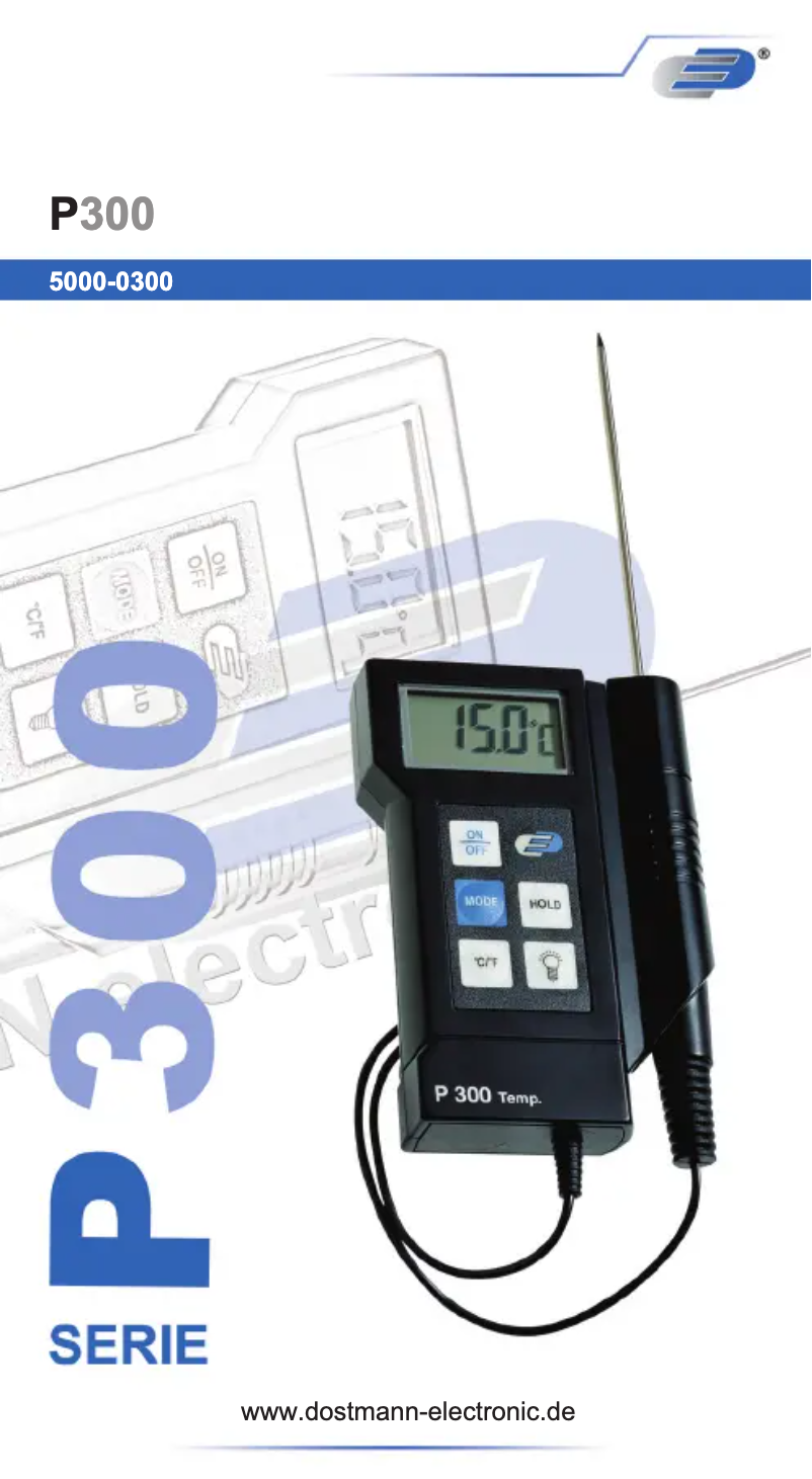 Page n°1 - Manuel utilisateur TFA P300 31.1020