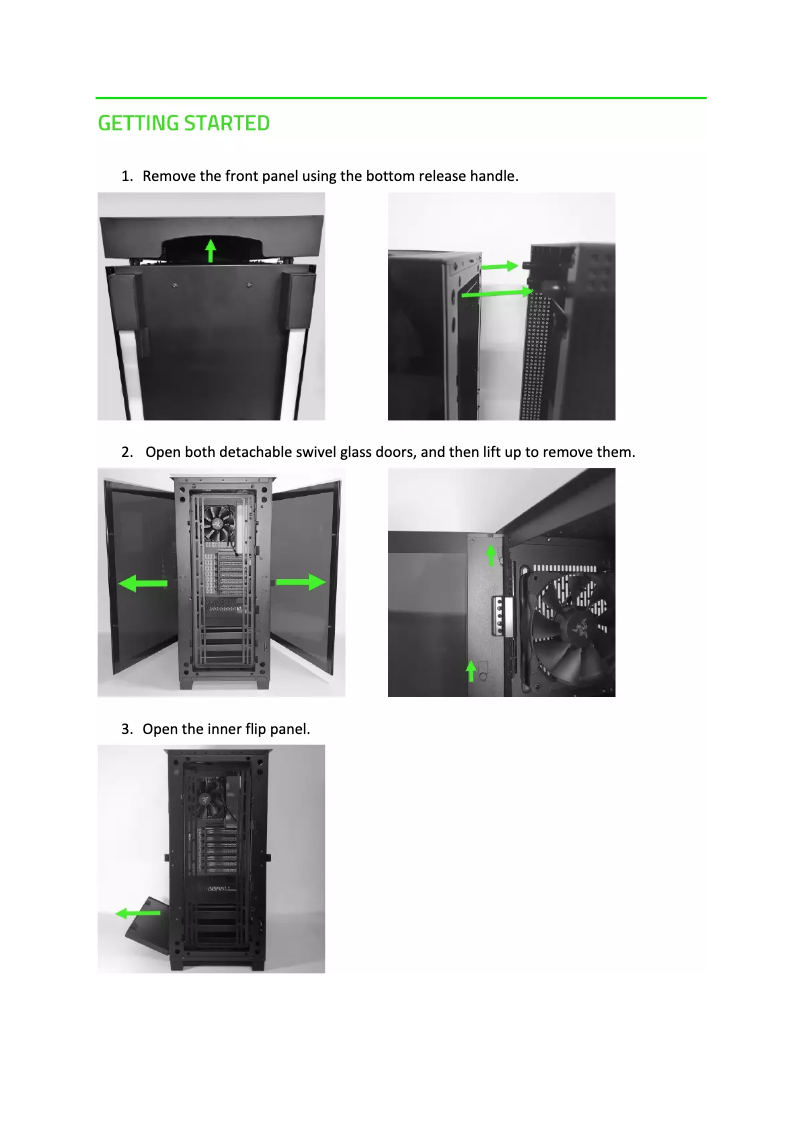 Page 1 de la notice Manuel utilisateur Razer Tomahawk