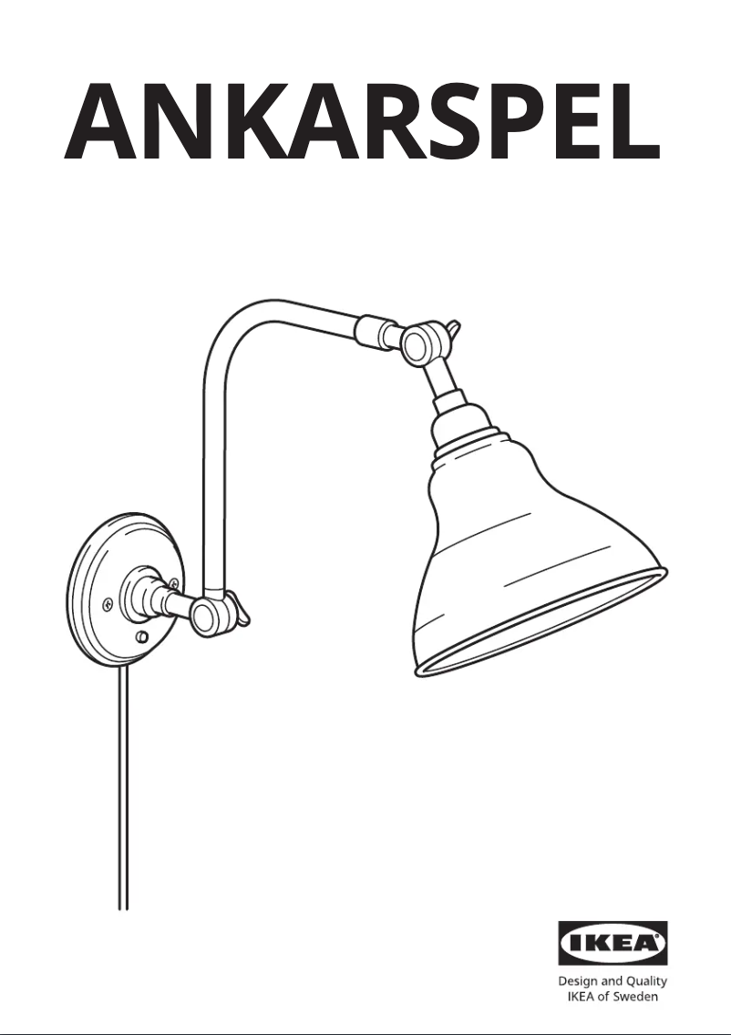 Página 1 del manual Manual de usuario Ikea ANKARSPEL 705.199.04