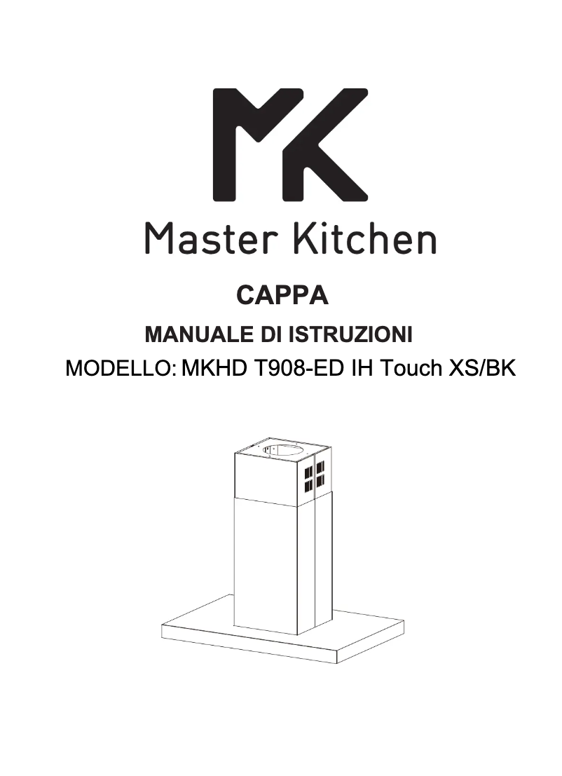 Page n°1 - Manuel utilisateur Master Kitchen MKHD T908-ED IH TOUCH XS/BK