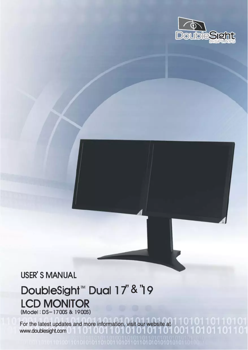 Page 1 de la notice Manuel utilisateur DoubleSight DS-1700S
