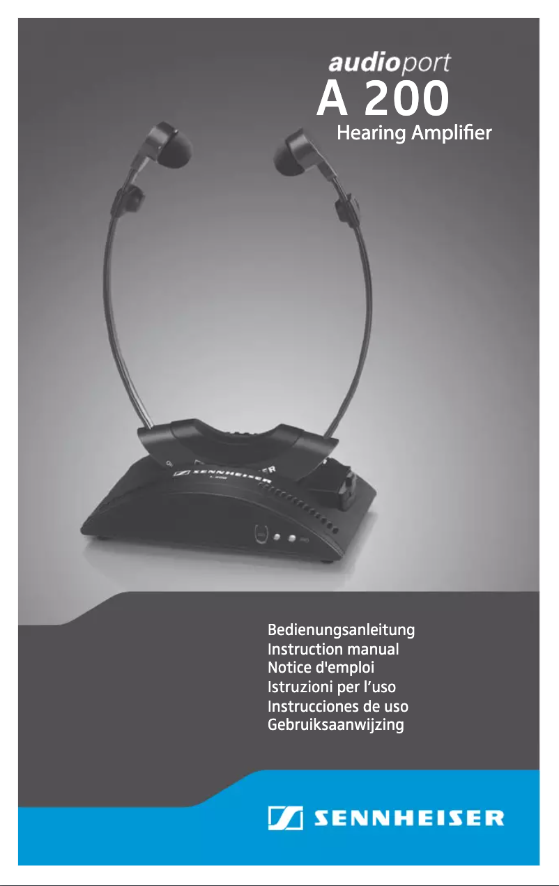 Page n°1 - Manuel utilisateur Sennheiser A 200 SET