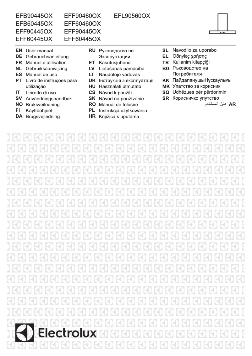 Page 1 de la notice Manuel utilisateur Electrolux EFB60445OX