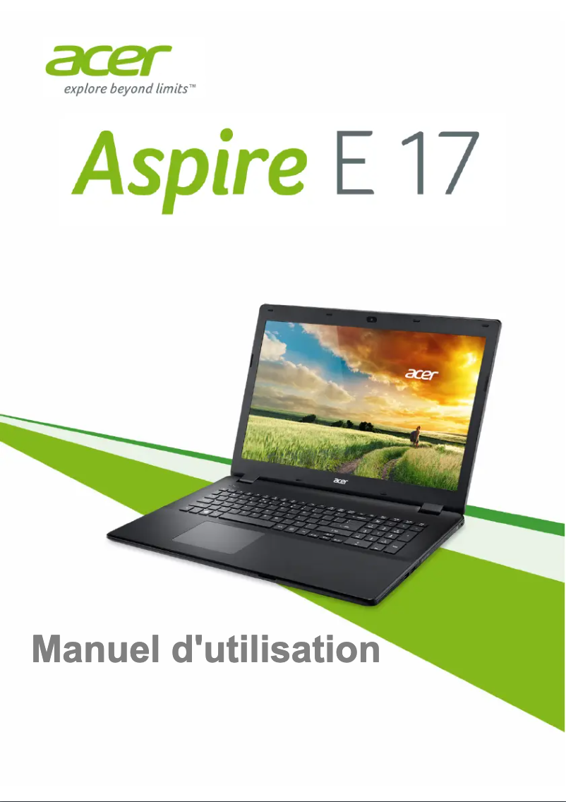 Image de la première page du manuel de l'appareil Aspire E17-E5-731