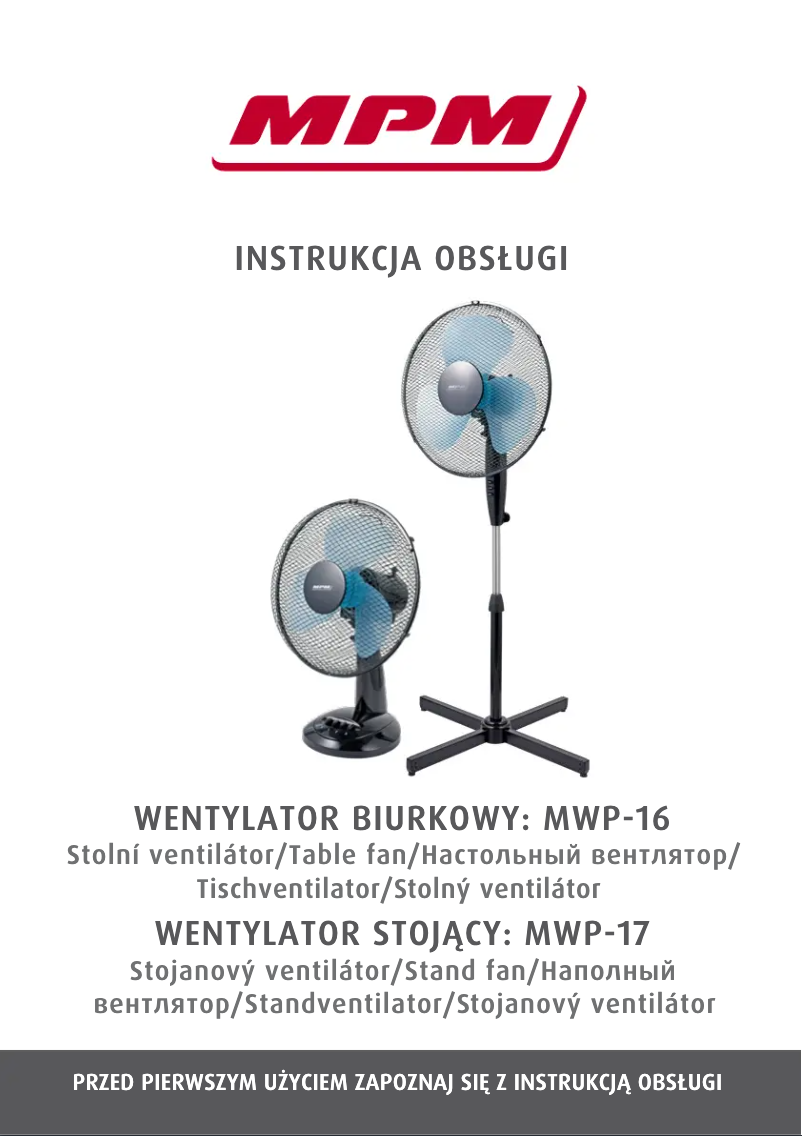 Page n°1 - Manuel utilisateur MPM MWP-16
