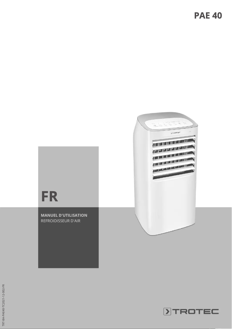 Imagen de la primera página del manual del dispositivo PAE 40