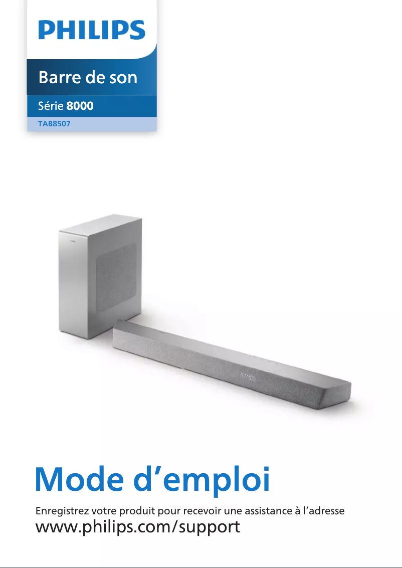 Image de la première page du manuel de l'appareil TAB8507