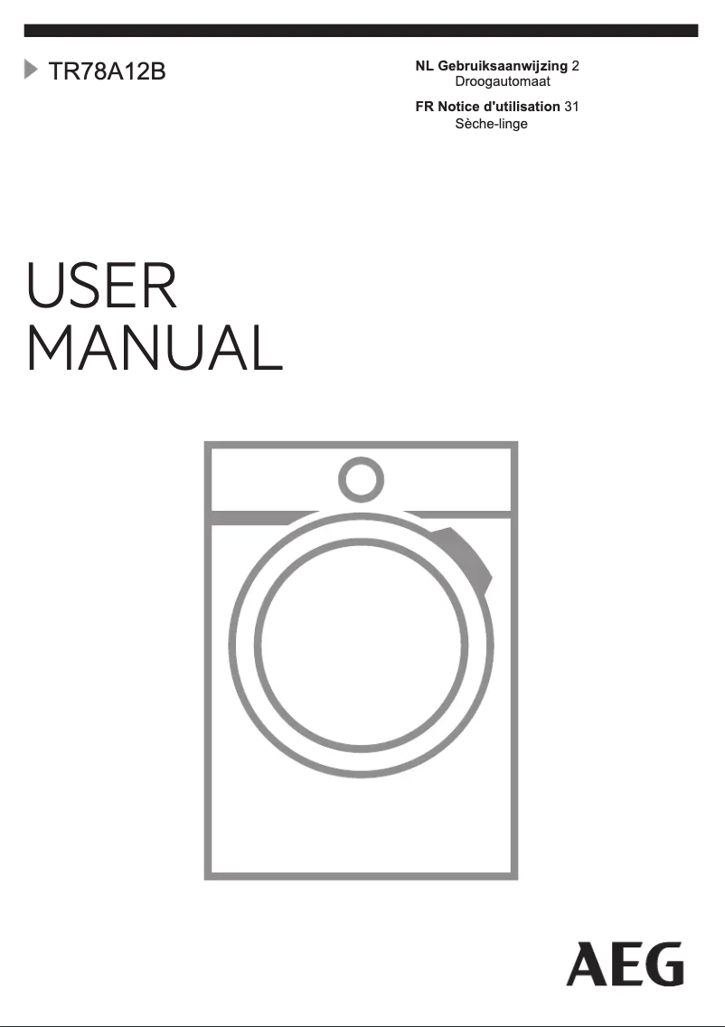 Image de la première page du manuel de l'appareil TR78A12B