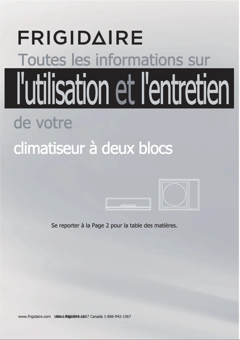 Image de la première page du manuel de l'appareil FFHP222WQ2