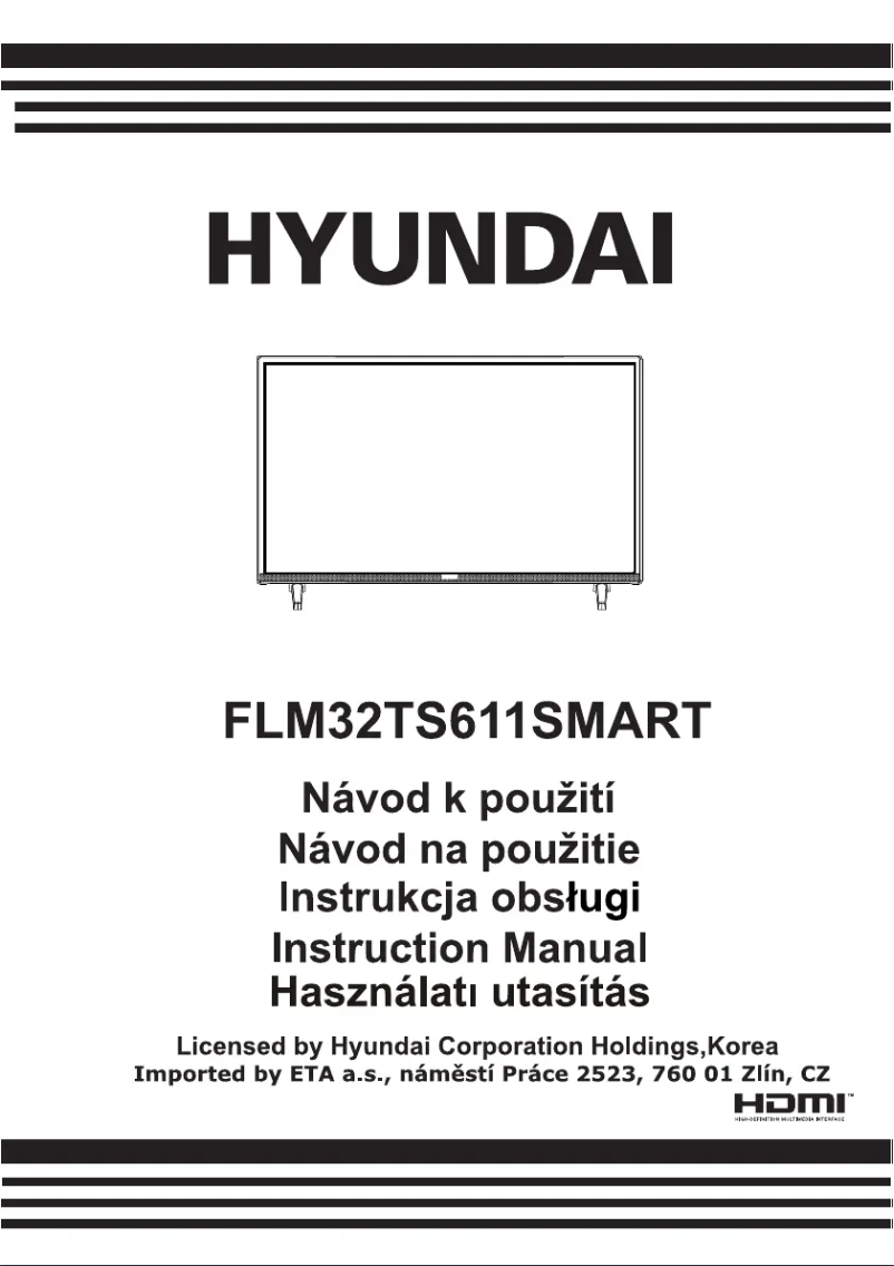 Page 1 de la notice Manuel utilisateur Hyundai FLM 32TS611 SMART