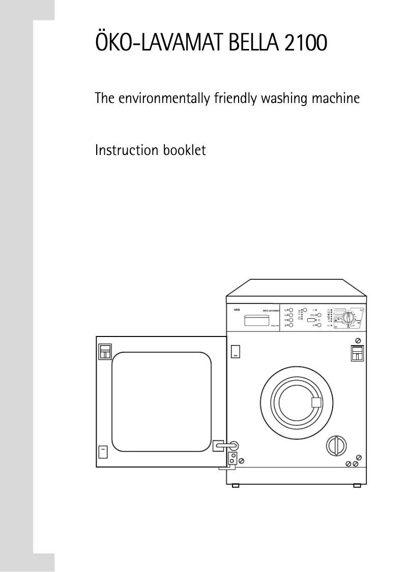 Page n°1 - Manuel utilisateur AEG OKO Lavamat Bella 2100