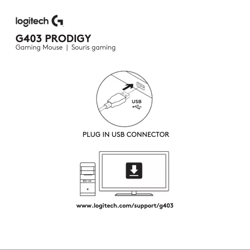 Page n°1 - Manuel utilisateur Logitech G403 Prodigy