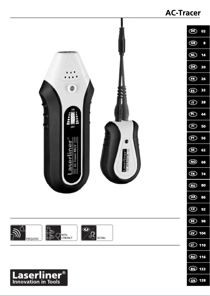Page 1 de la notice Manuel utilisateur Laserliner AC-Tracer