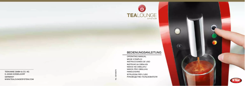 Page n°1 - Manuel utilisateur Teekanne Brilliant