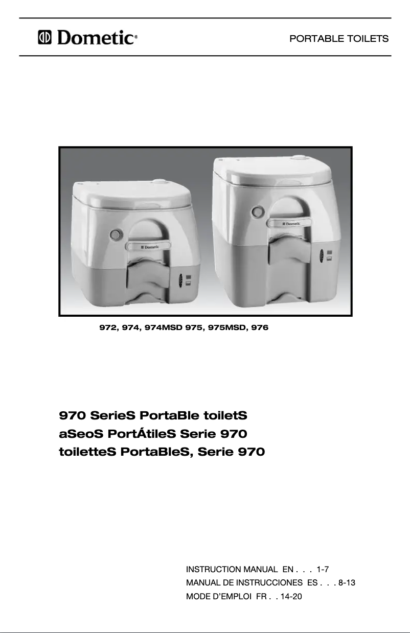 Page n°1 - Manuel utilisateur Dometic 975MSD