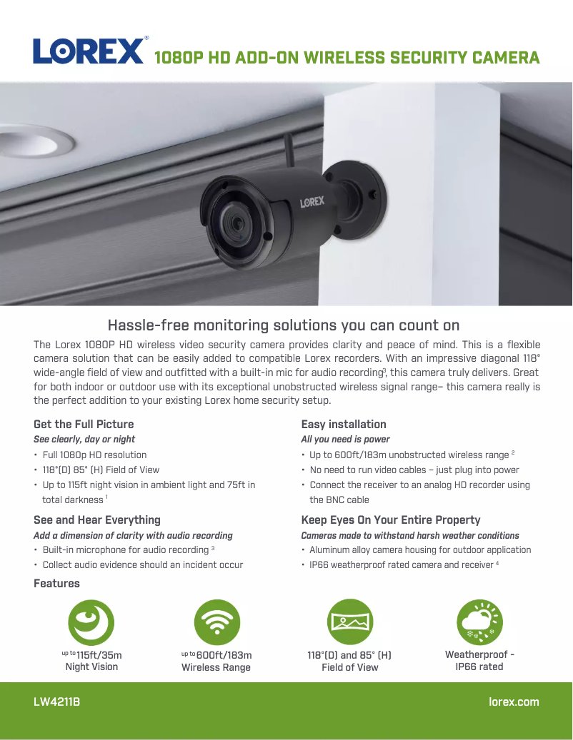 Image de la première page du manuel de l'appareil LW4211B