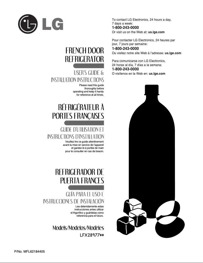 Página 1 del manual Manual de usuario LG LFX28977SB