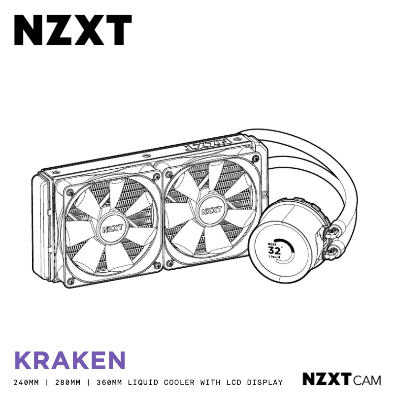Page 1 de la notice Manuel utilisateur NZXT Kraken 360