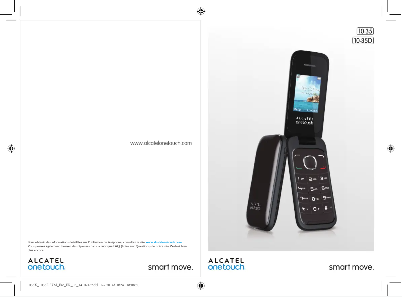 Page n°1 - Manuel utilisateur Alcatel Ont Touch 1035D