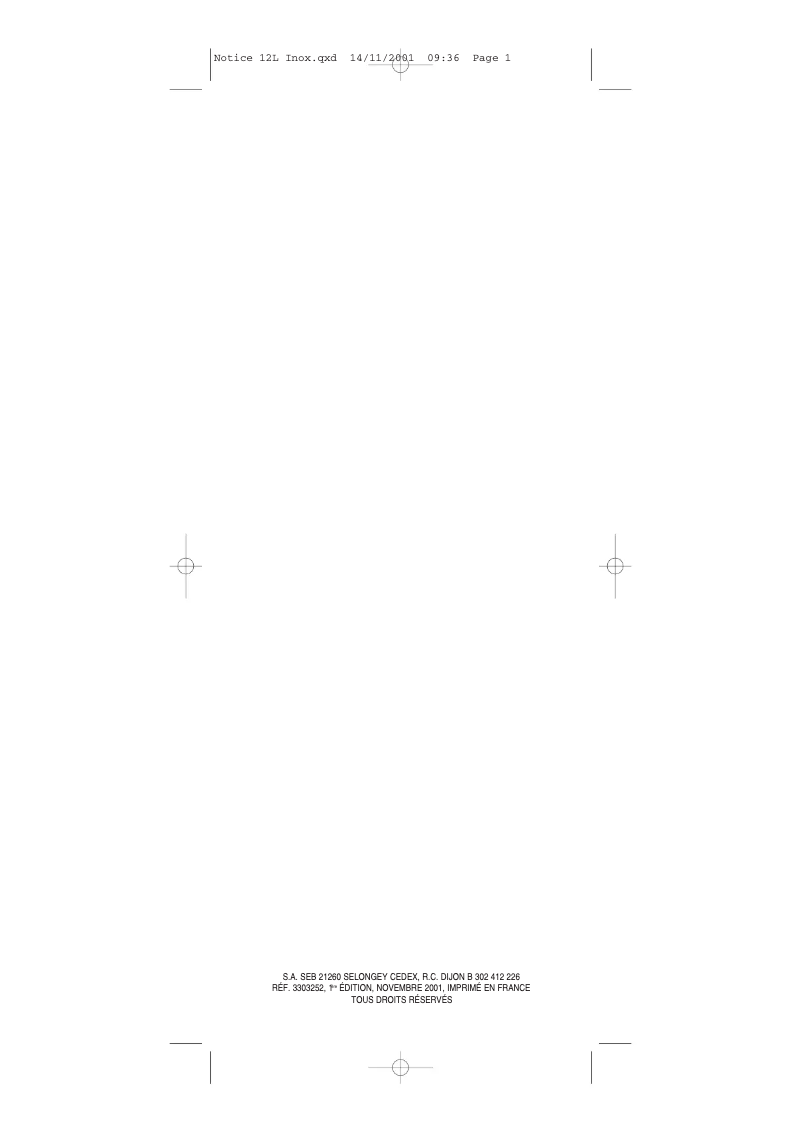 Image de la première page du manuel de l'appareil 5203