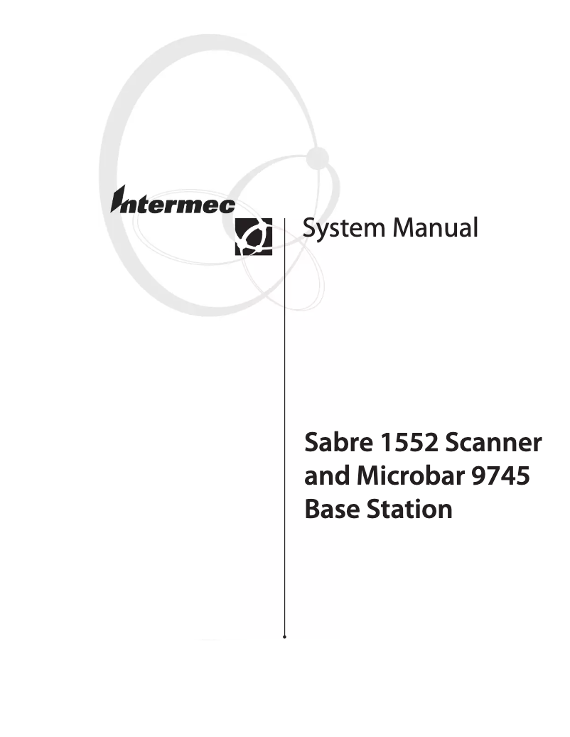 Page n°1 - Manuel utilisateur Intermec Sabre 1552