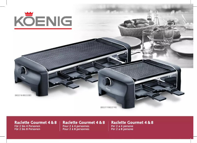 Image de la première page du manuel de l'appareil B02218