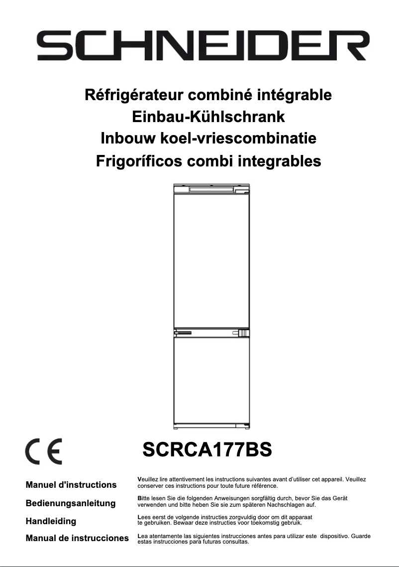 Página 1 del manual Manual de usuario Schneider SCRCA177BS