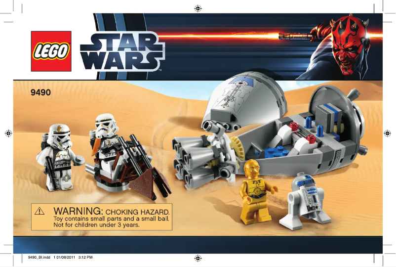 Page 1 de la notice Manuel utilisateur Lego Star Wars 9490