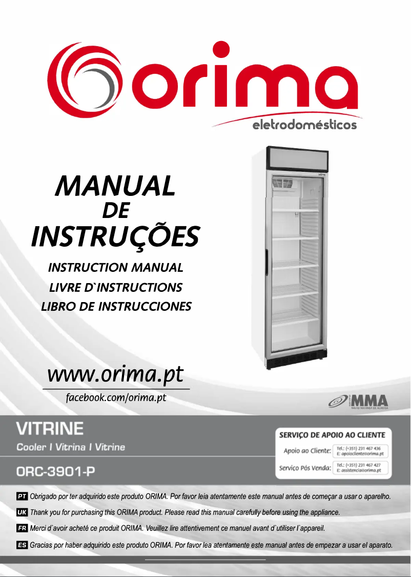 Page n°1 - Manuel utilisateur Orima ORTT-12-IN