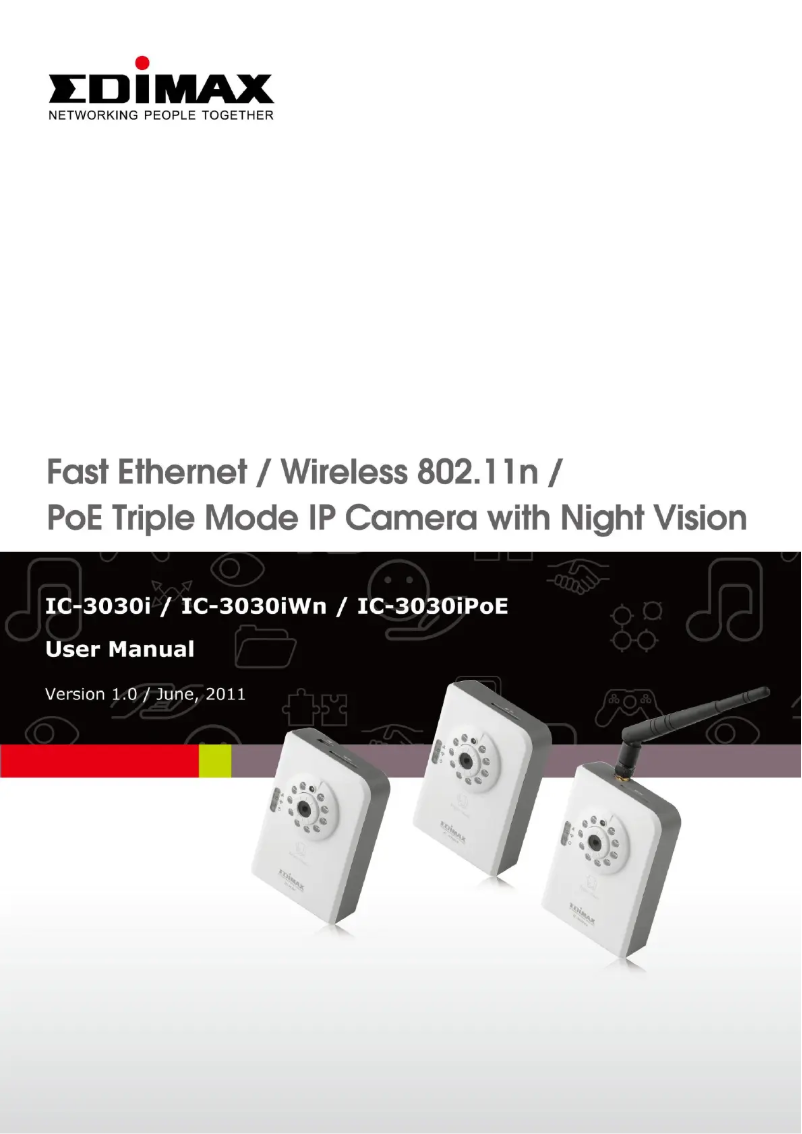Page 1 de la notice Mode d'emploi Edimax IC-3030IWN