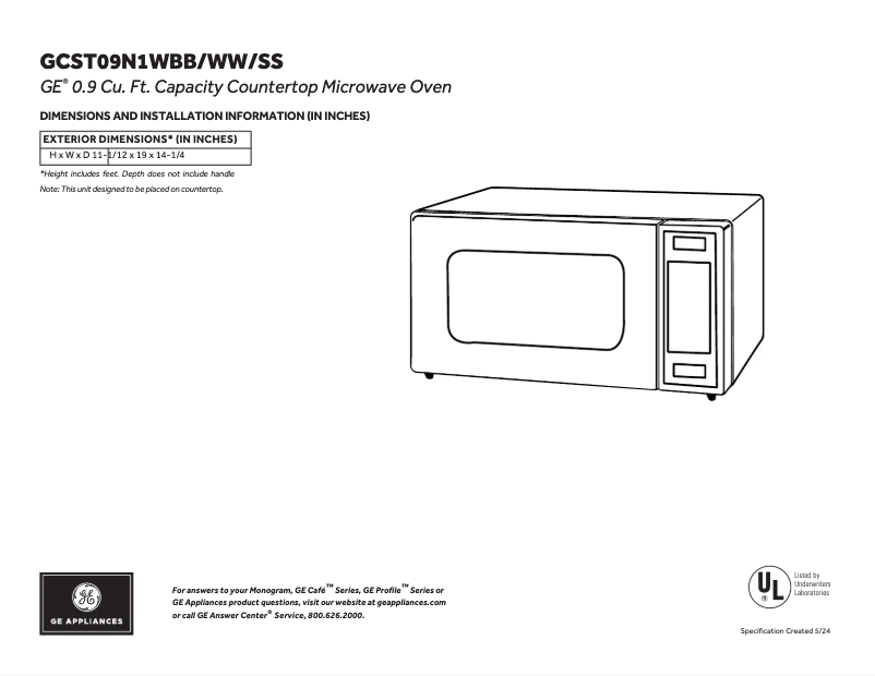 Image de la première page du manuel de l'appareil GCST09N1