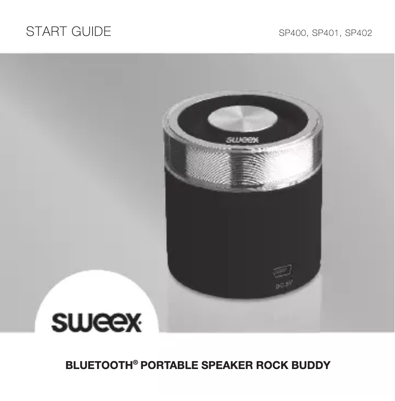 Page 1 de la notice Manuel utilisateur Sweex SP402