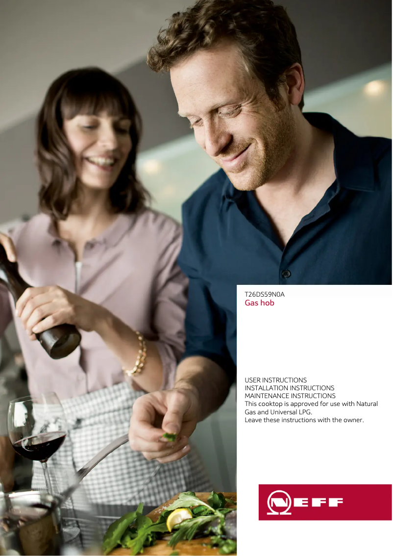 Page 1 of the manual Instruction Manual Neff T26DS59N0A