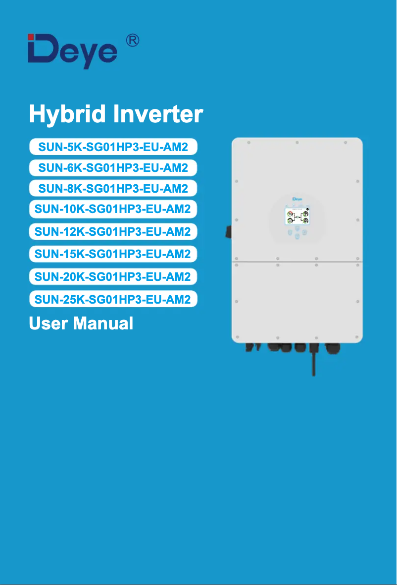 Página 1 del manual Manual de usuario Deye SUN-6K-SG01HP3-EU-AM2