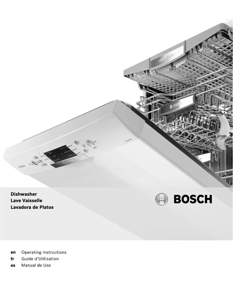 Page n°1 - Manuel utilisateur Bosch SGE63E06UC