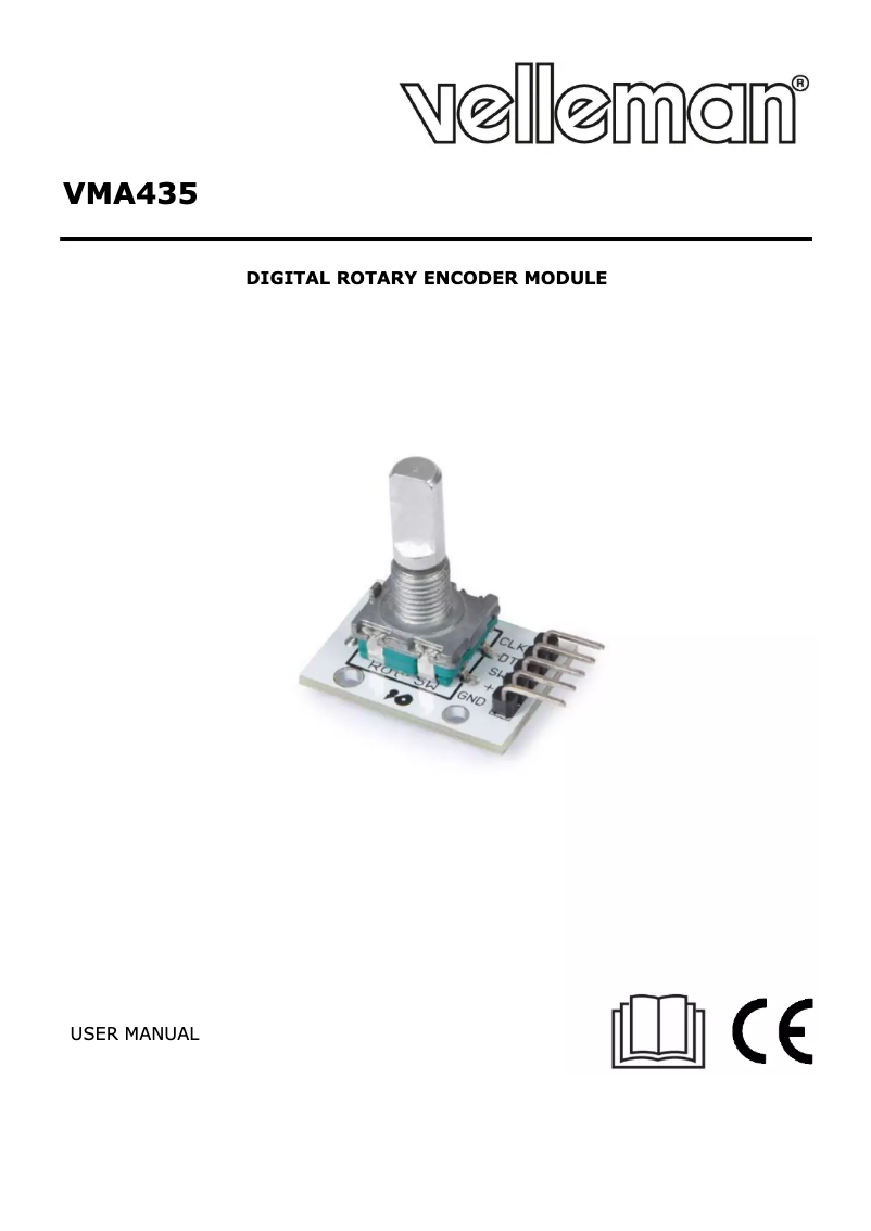Page 1 of the manual User Manual Velleman VMA435