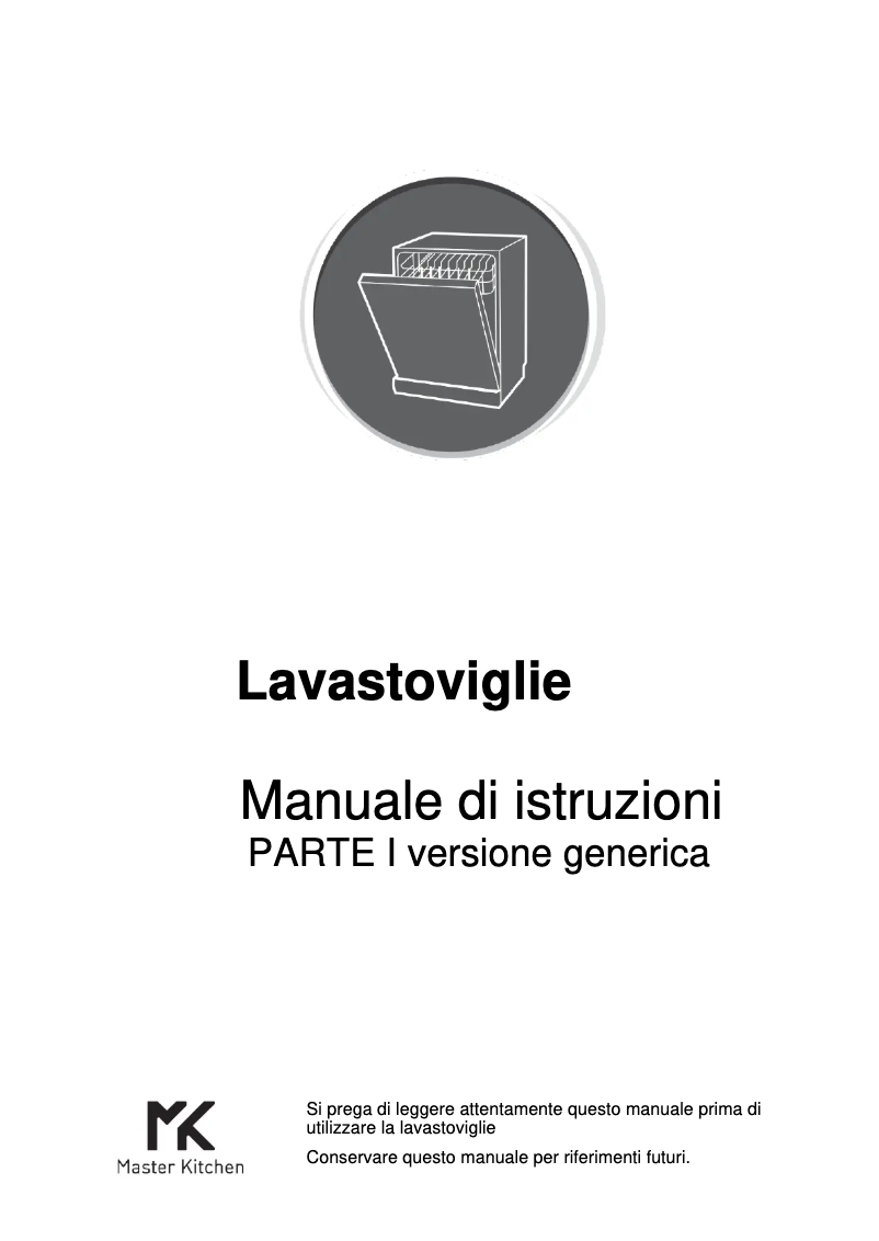 Page n°1 - Manuel utilisateur Master Kitchen MKDW FI60514 EP E