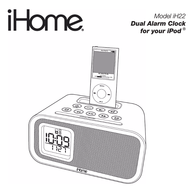 Página 1 del manual Manual de usuario iHome iH22