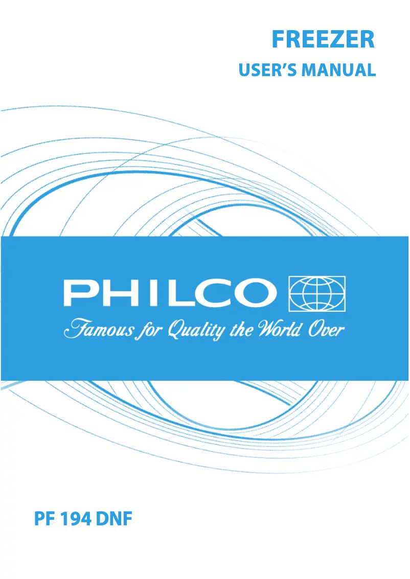 Page n°1 - Manuel utilisateur Philco PF 194 DNF