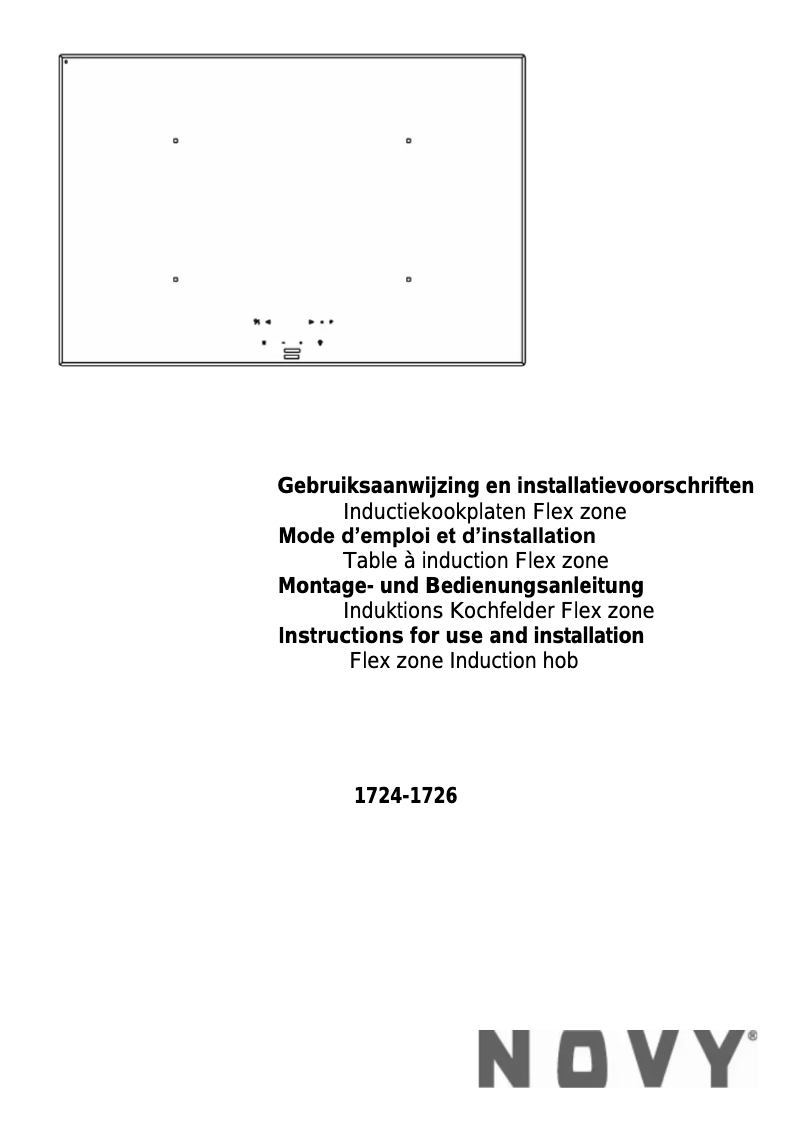 Página 1 del manual Manual de usuario Novy Flex Zone 1724