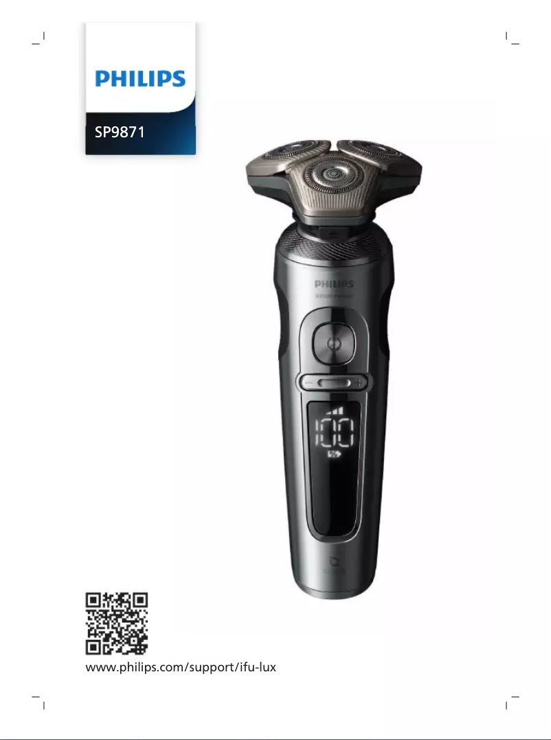 Imagen de la primera página del manual del dispositivo S9000 Prestige SP9871