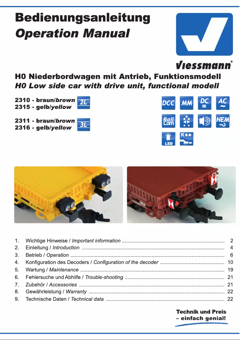Page n°1 - Manuel utilisateur Viessmann 2316